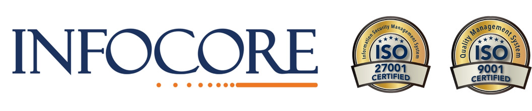 Infocore with ISO 27001 and ISO 9001 certifications